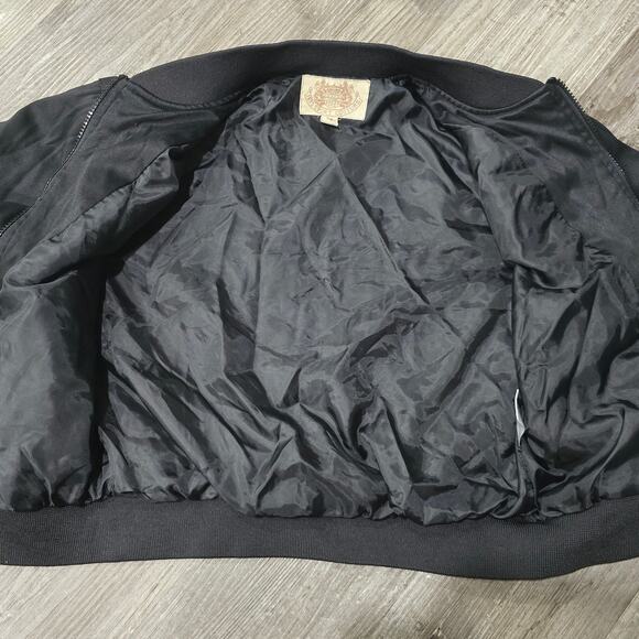 Iris Sport Couture Black & Pink Baby Girl 70's Style Windbreaker Zip Up Jacket - Picture 2 of 9